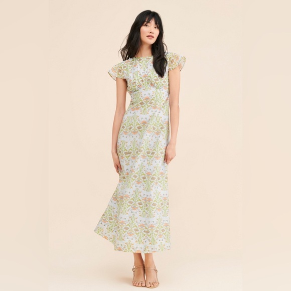 Hansen & Gretel Dresses & Skirts - Hansen & Gretel Portofino Floral Print Midi Dress Size M